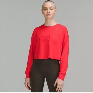 Lululemon Muscle Love Long Sleeve Shirt – Love Red – Size 4